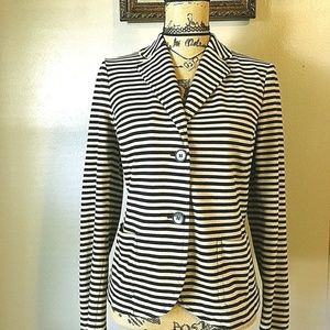 Talbots Jacket Stripes Work Career Casual Stylish